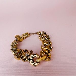 Vintage Cat Charm Bracelet